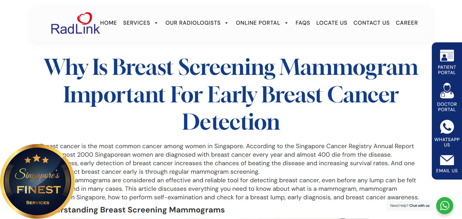 The Finest Breast Screening Centers in Singapore