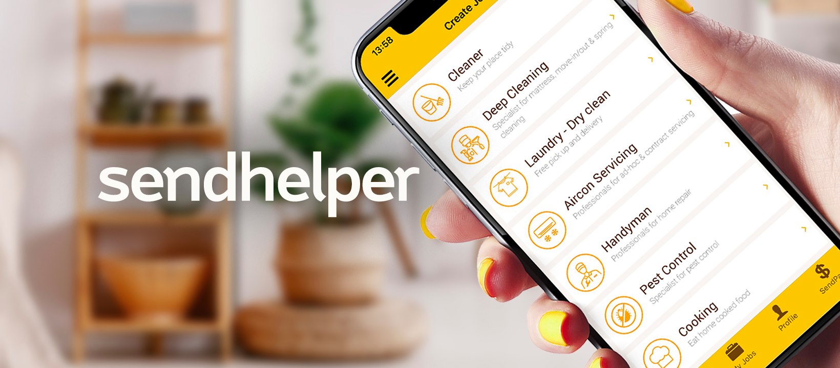 Sendhelper - An All-in-One Home Service Assistant [2022]