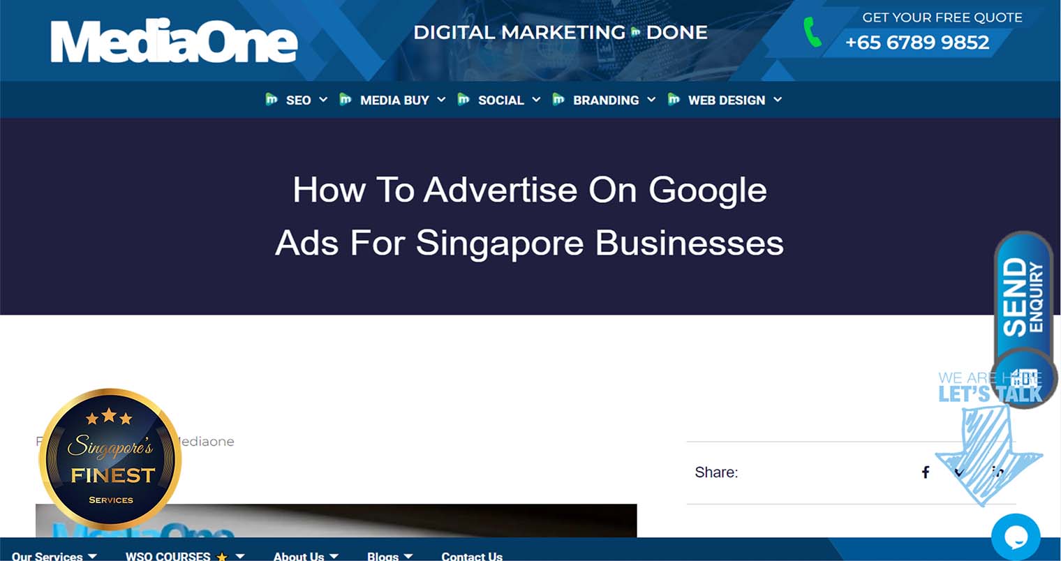 Media One - Google Ads Singapore