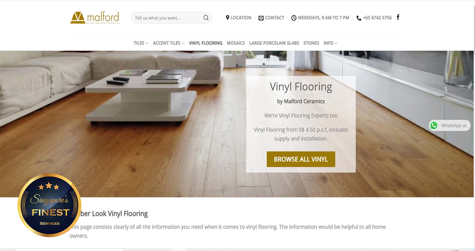 Malford - Vinyl Floor Supplier in Singapore