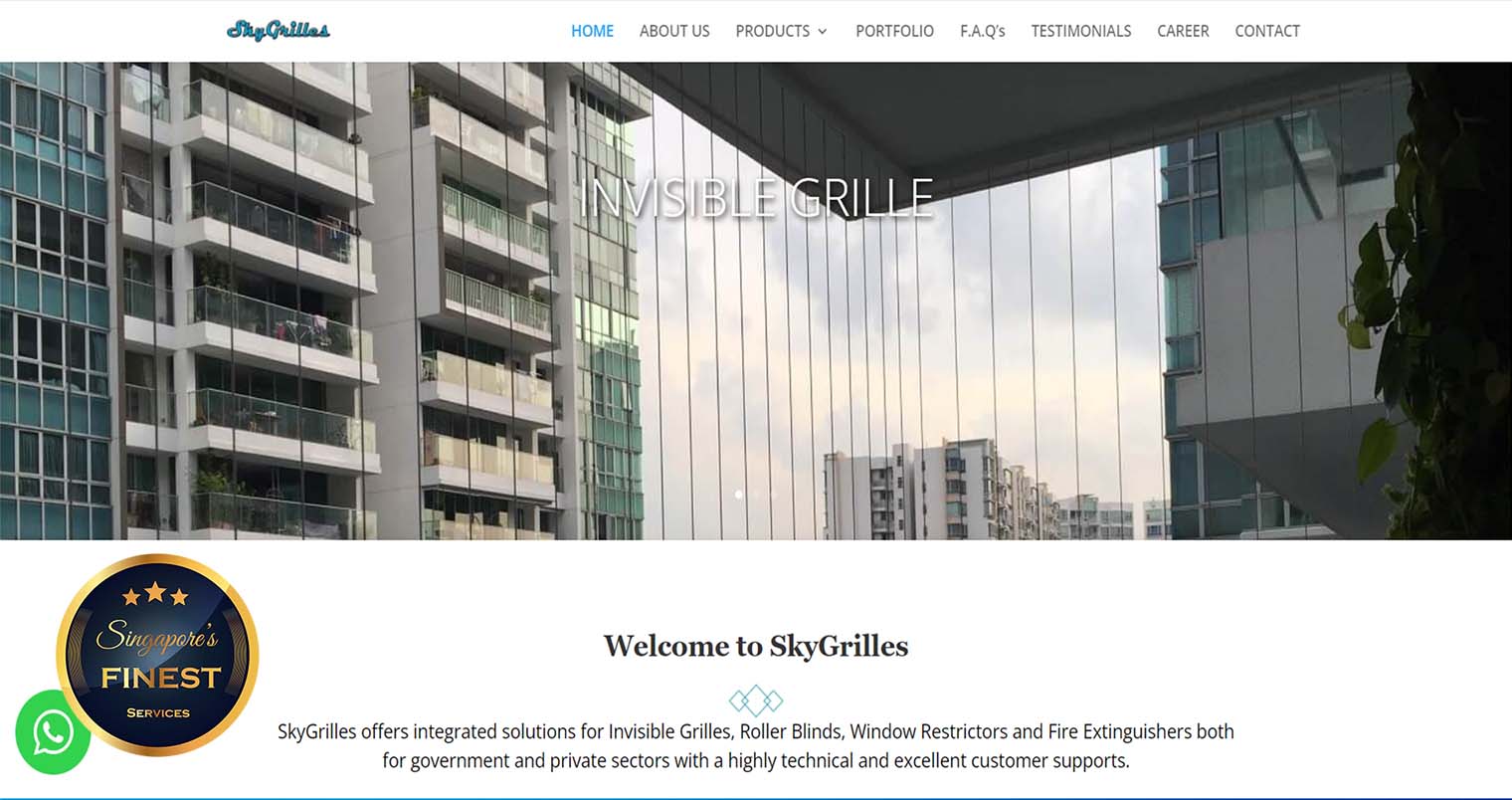 SkyGrilles- Invisible Grille Singapore