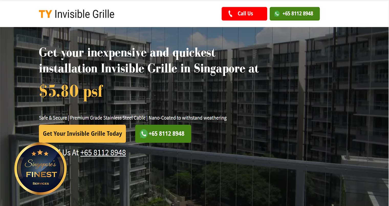 TY Invisible Grille - Invisible Grille Singapore