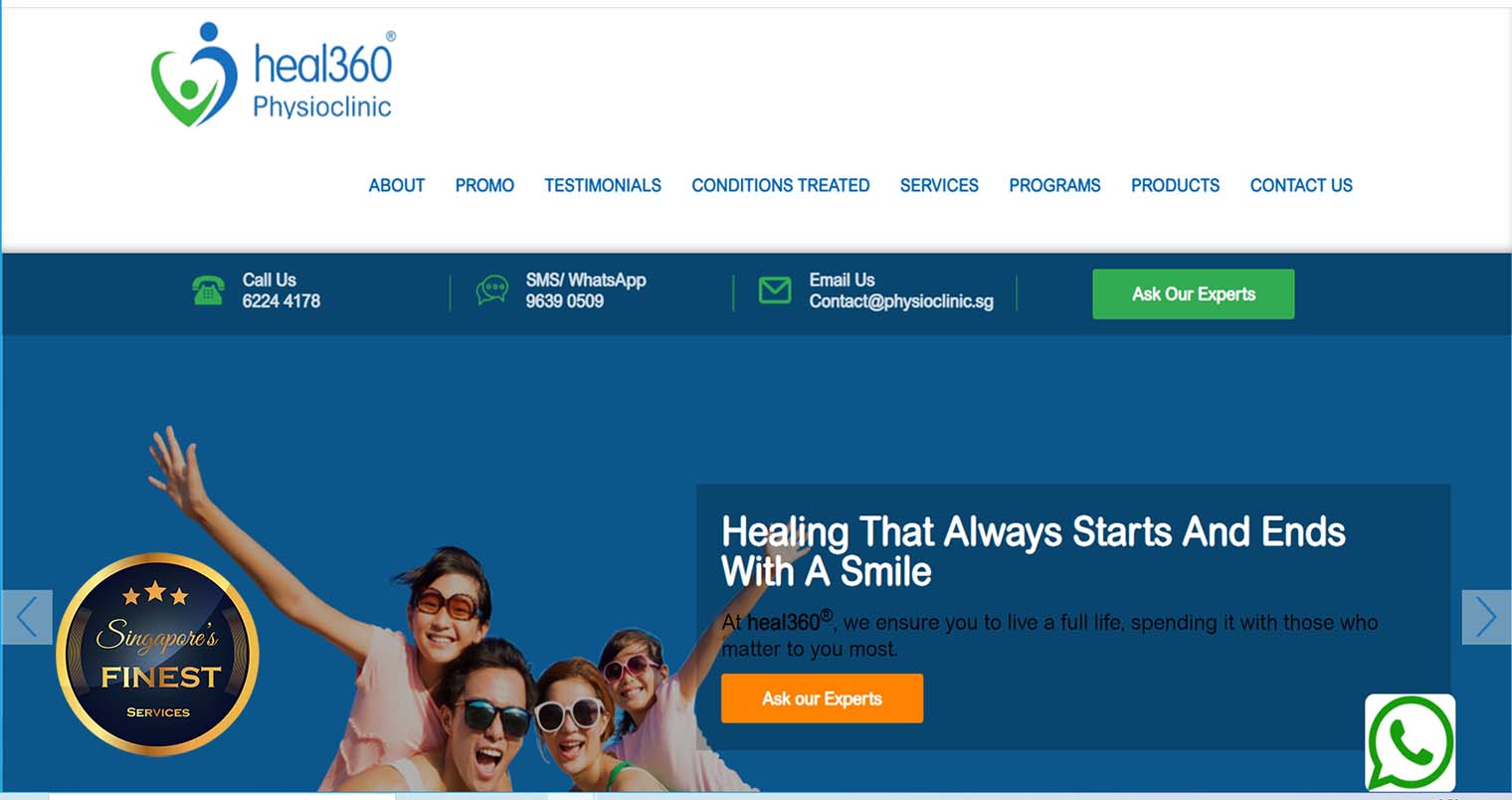 Heal 360 Physioclinic - Physiotherapy Clinics Singapore