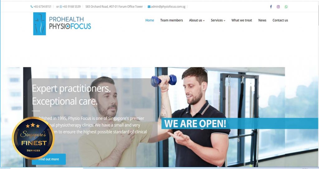 Prohealth Physio Focus - Physiotherapy Clinics Singapore