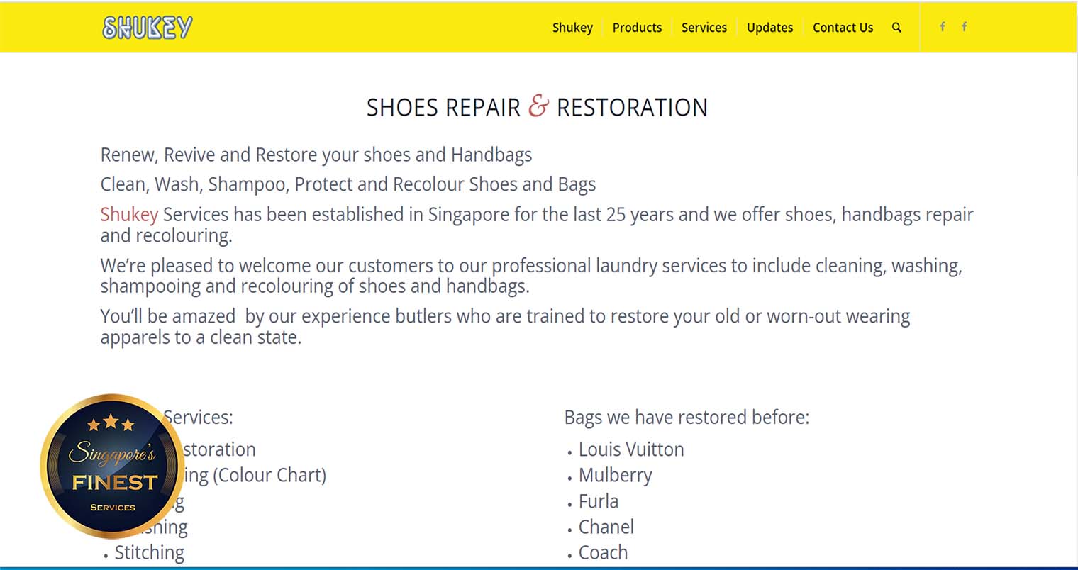 Shukey- Shoe Repair Singapore