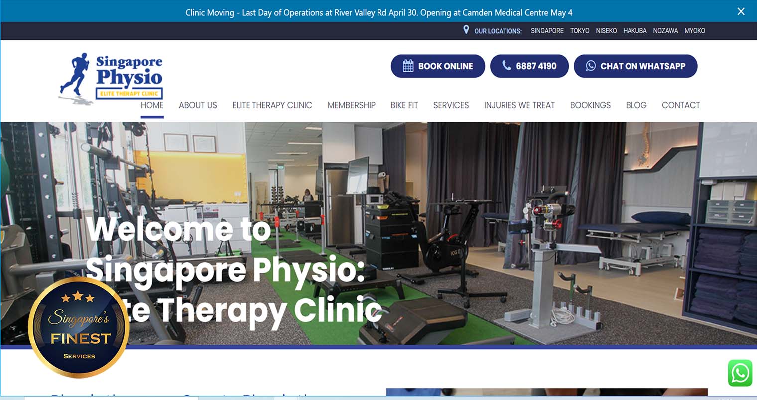 Singapore Physio - Physiotherapy Clinics Singapore
