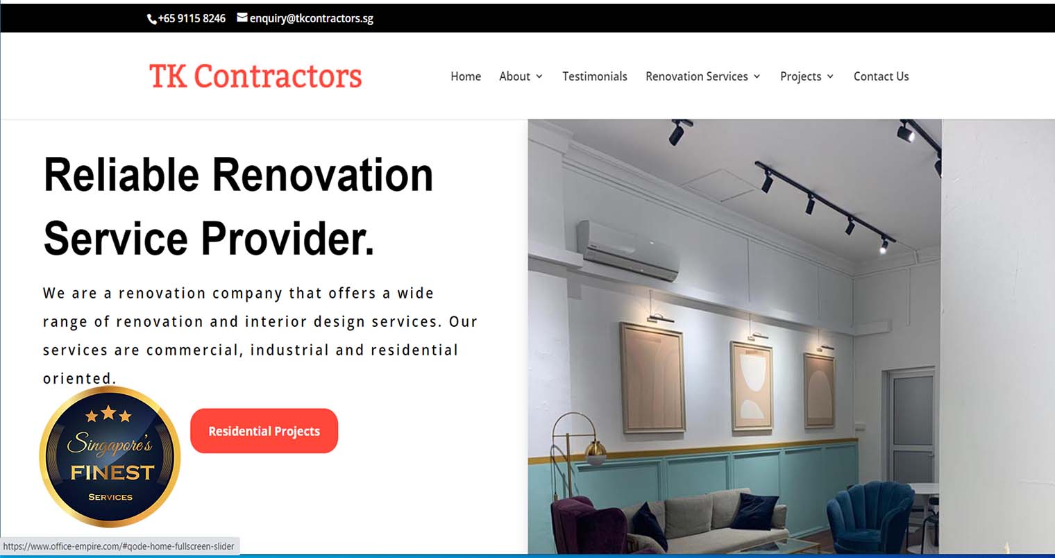 TK Contractors - Renovation Contractor Singapore
