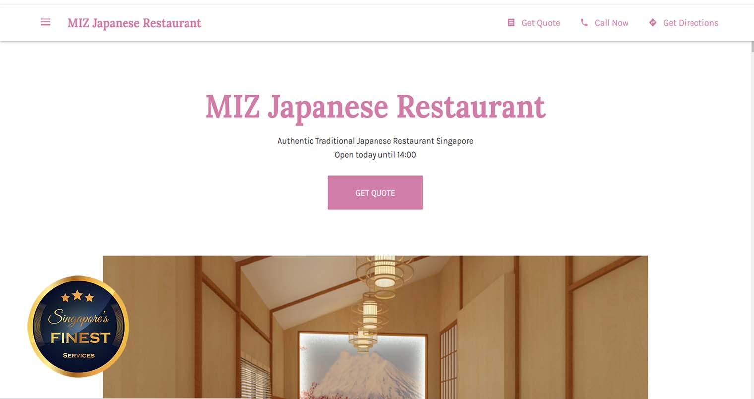 Miz Japanese Restaurant - Japanese Restaurant in Singapore