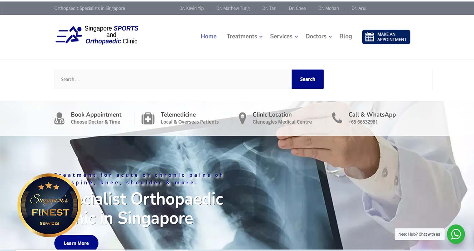 Singapore Sports and Orthopaedic Clinic - Orthopedic Centers in Singapore