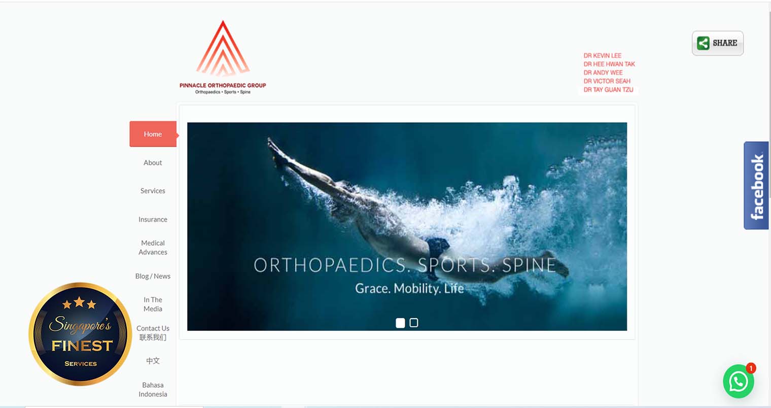 Pinnacle Orthopaedic Group - Orthopedic Centers in Singapore