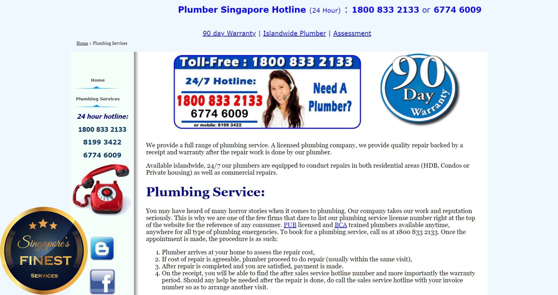 Plumber Singapore - Licensed Plumber Singapore