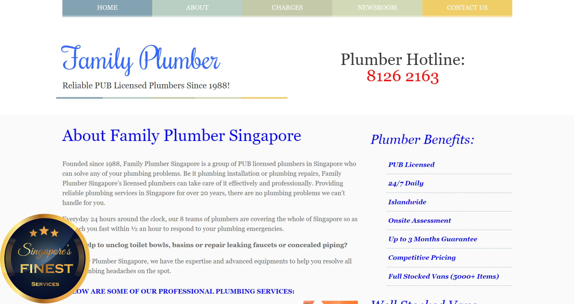 Family Plumber - Licensed Plumber Singapore
