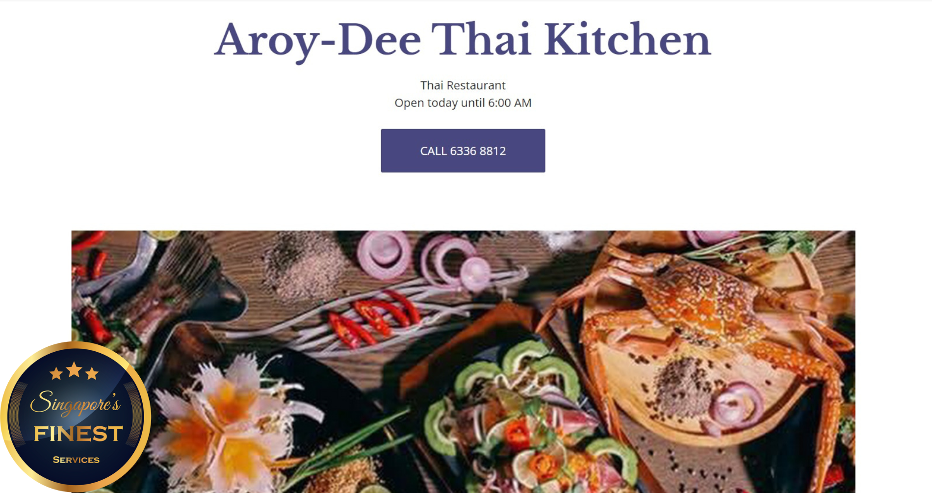 Aroy-Dee Thai Kitchen - Thai Food Restaurant Singapore