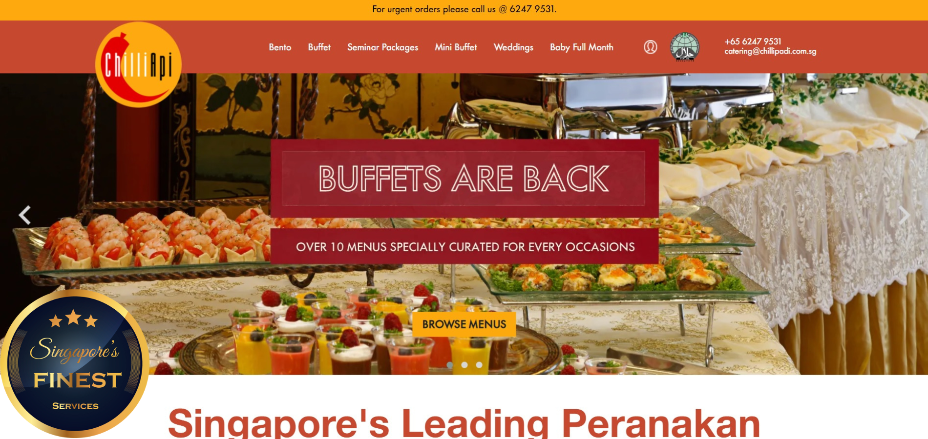 The Finest Food Caterings in Singapore