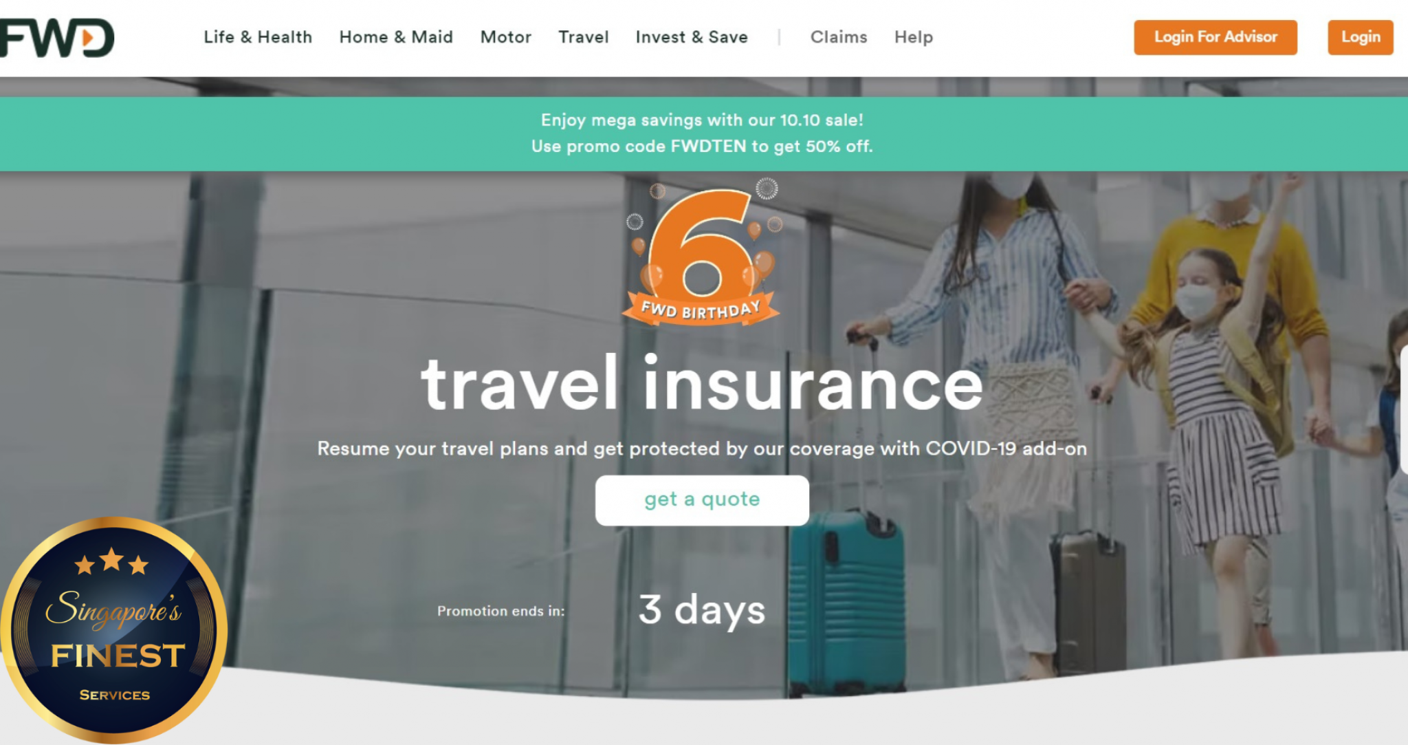 travel insurance singapore discount