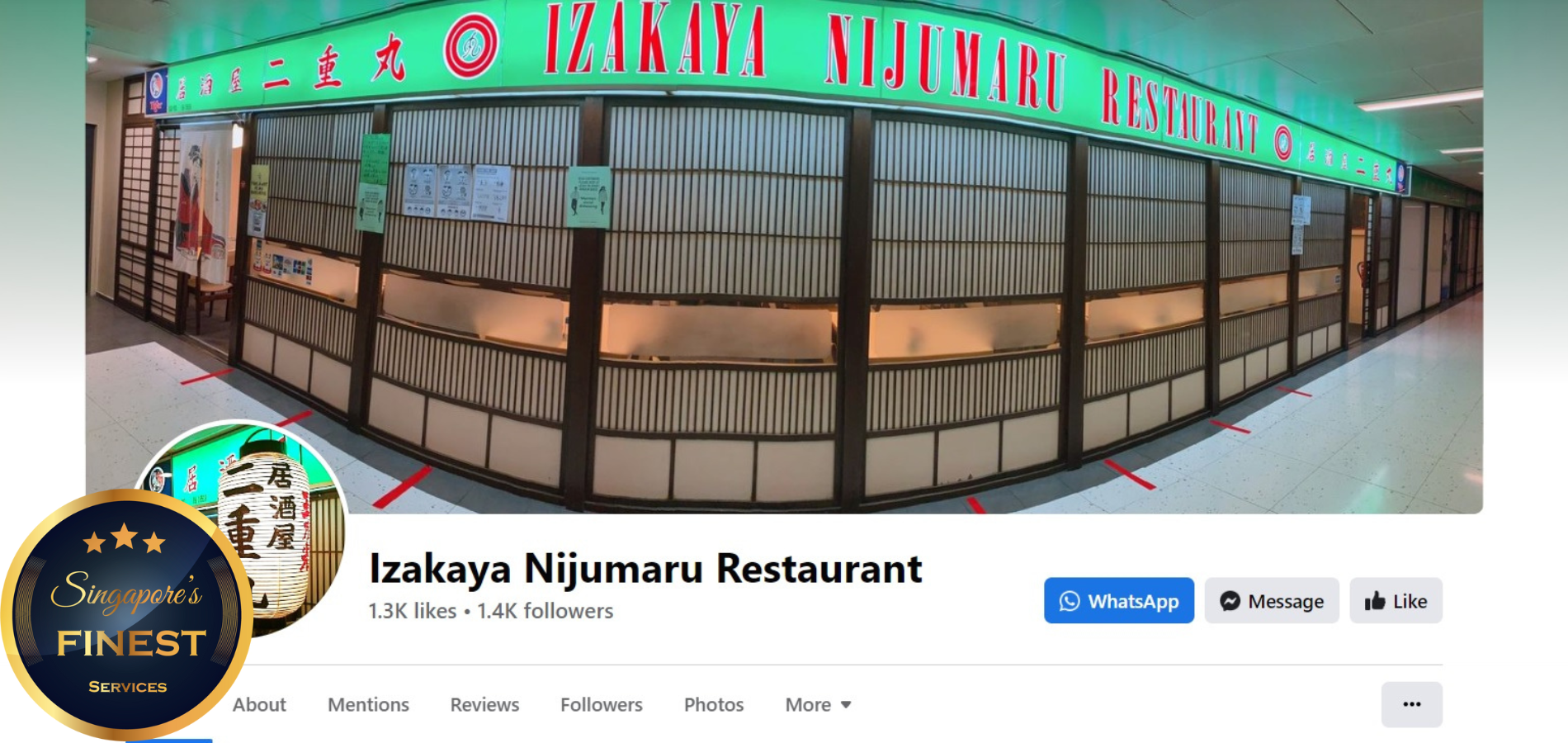 Izakaya Nijumaru - Japanese Restaurant in Singapore