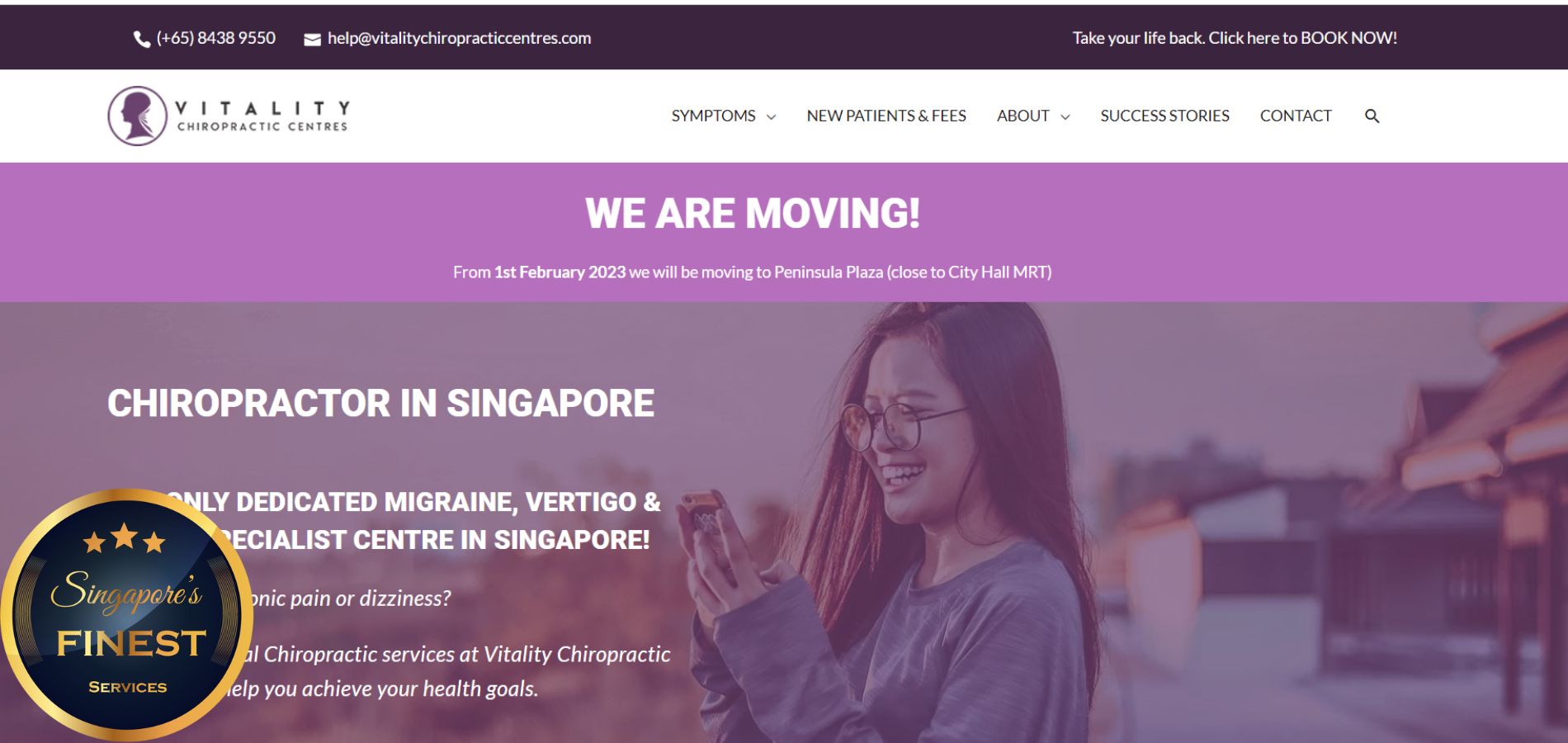 Vitality Chiropractic Centres - Best Chiropractors in Singapore