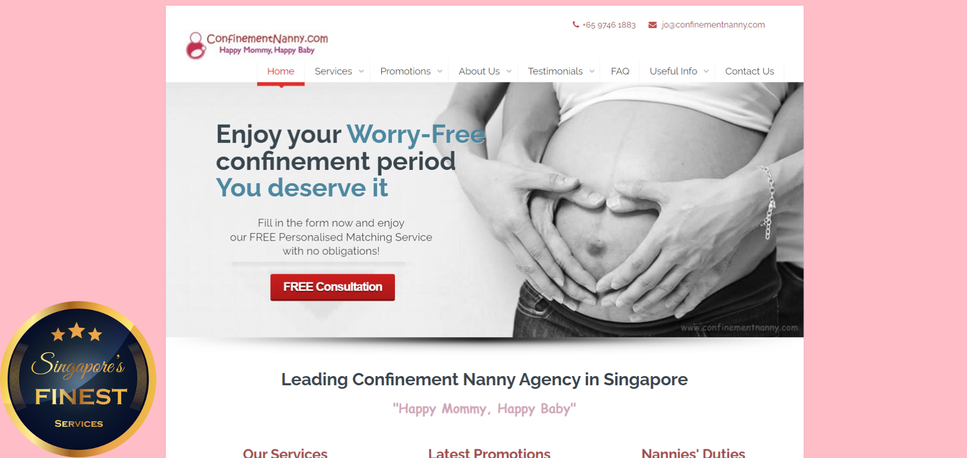 The Finest Confinement Nanny Services in Singapore