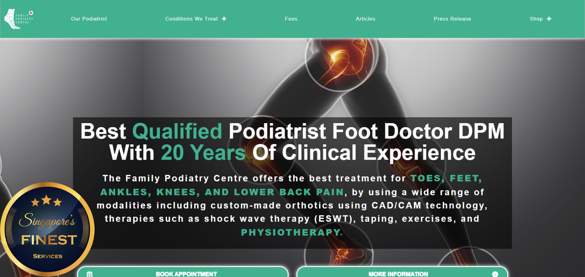 The Finest Podiatrists and Podiatry Clinics in Singapore