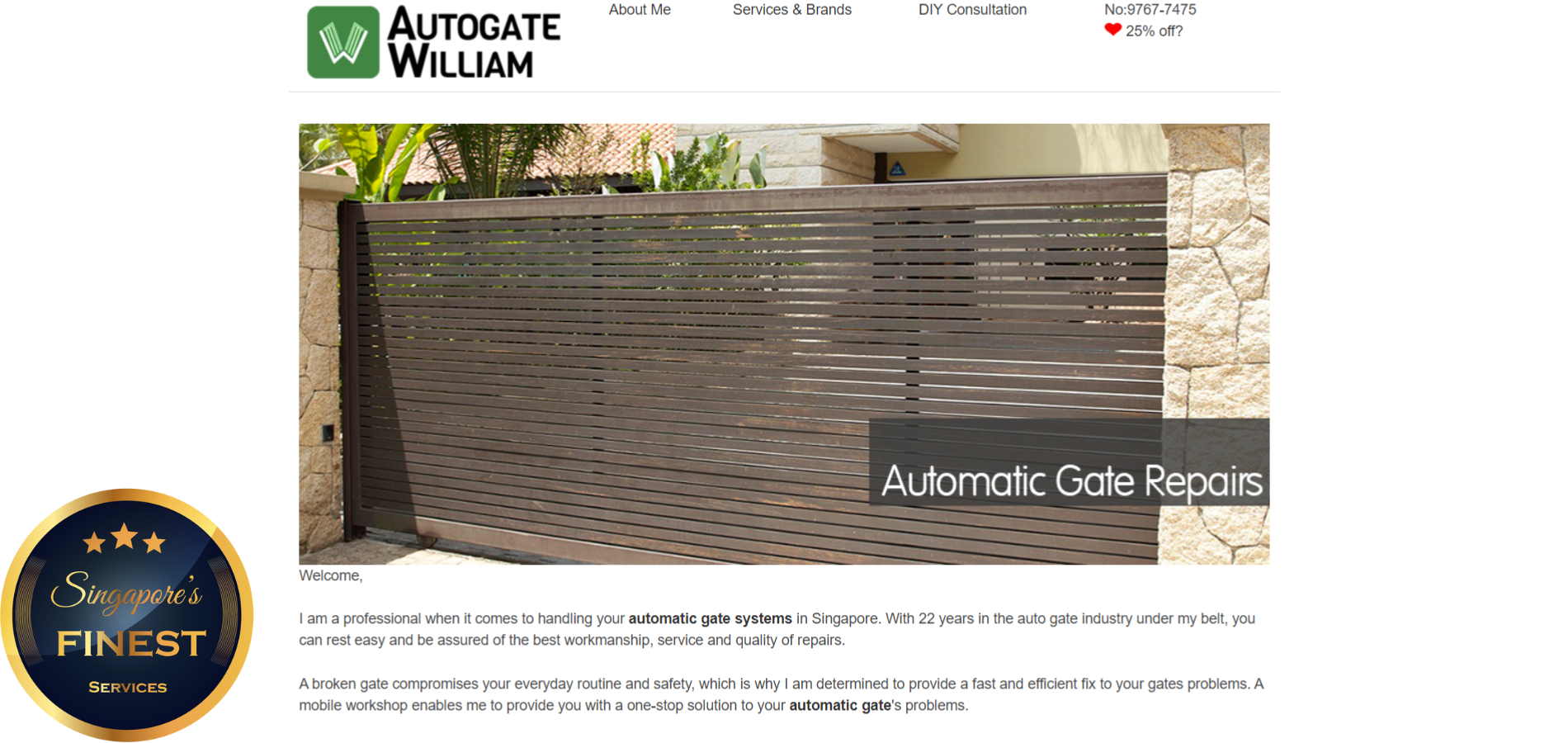 The Finest Auto Gate Repairs in Singapore