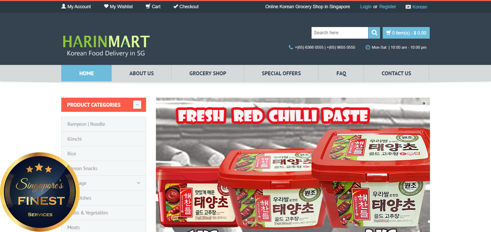 The Finest Korean Marts in Singapore