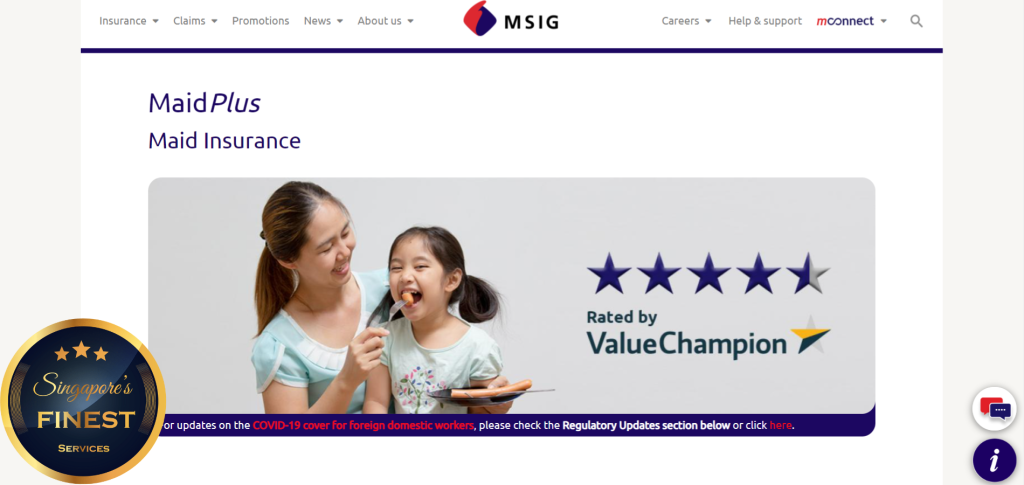 8 Trustworthy Maid Insurance Policies In Singapore 2024   Msig Maid 1024x485 