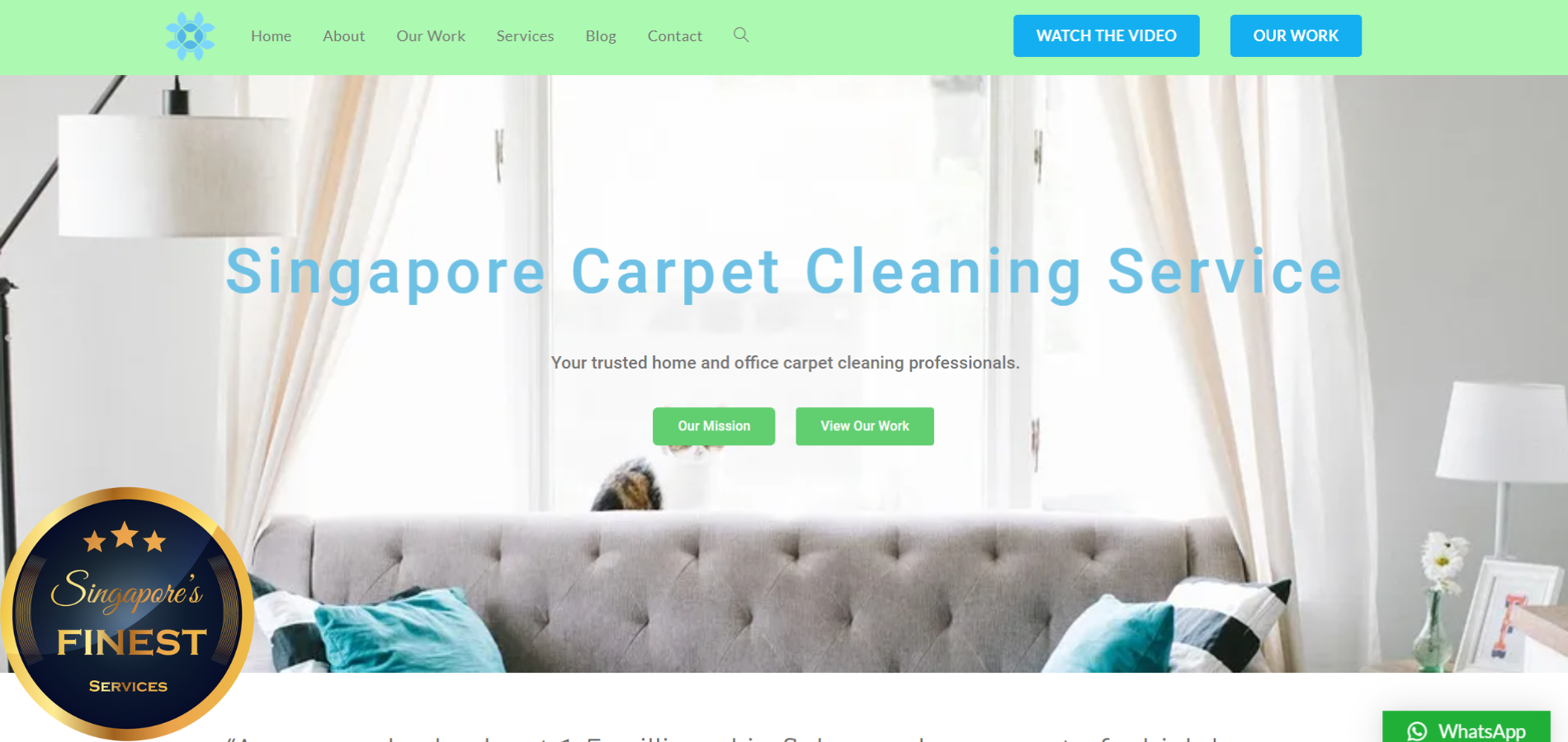 The Finest Carpet Cleaning Services in Singapore