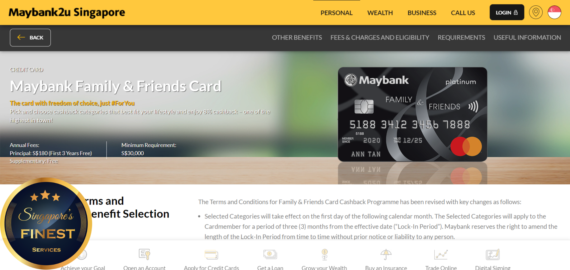 The Finest Credit Cards in Singapore