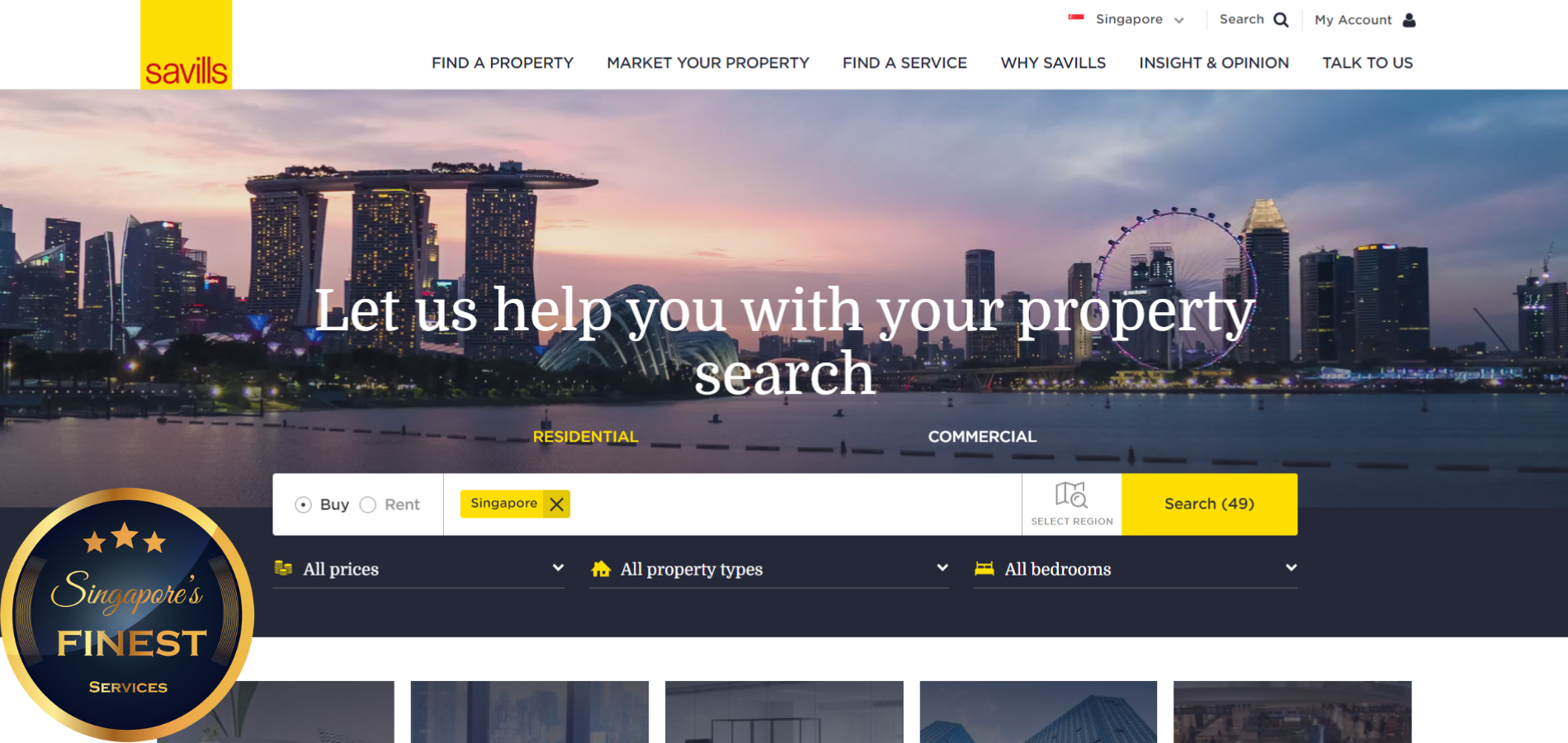 The Finest Property Company in Singapore