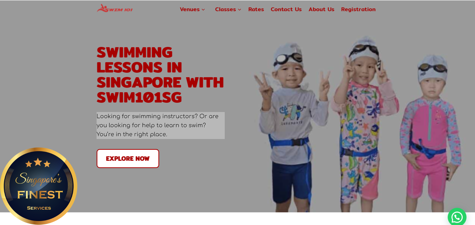 The Finest Swimming Lessons in Singapore