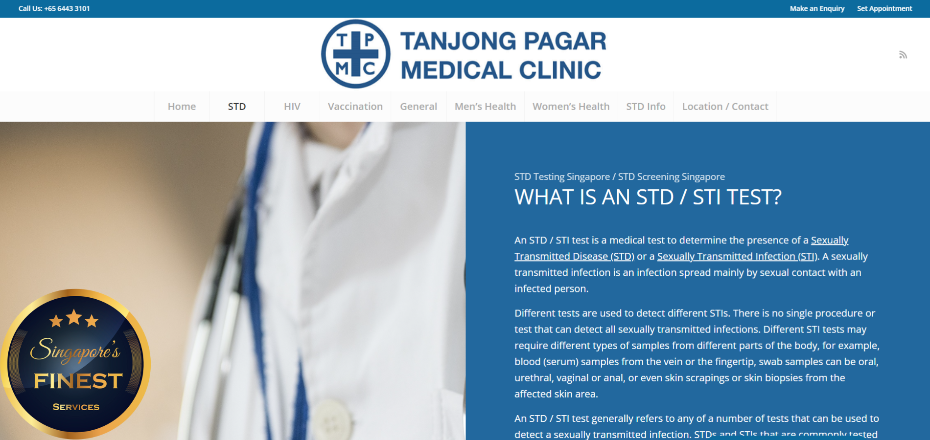 The Finest STD Testing Clinics in Singapore