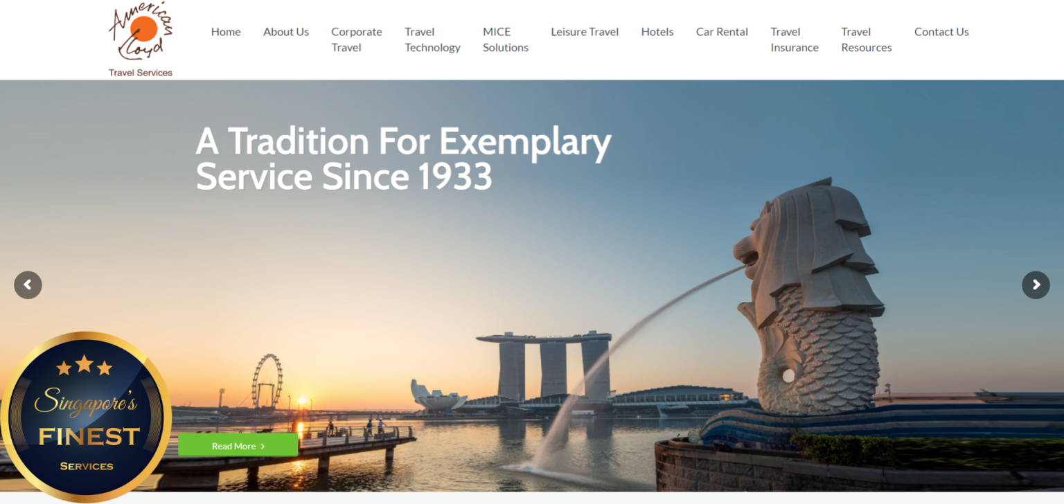 travel agency singapore to america