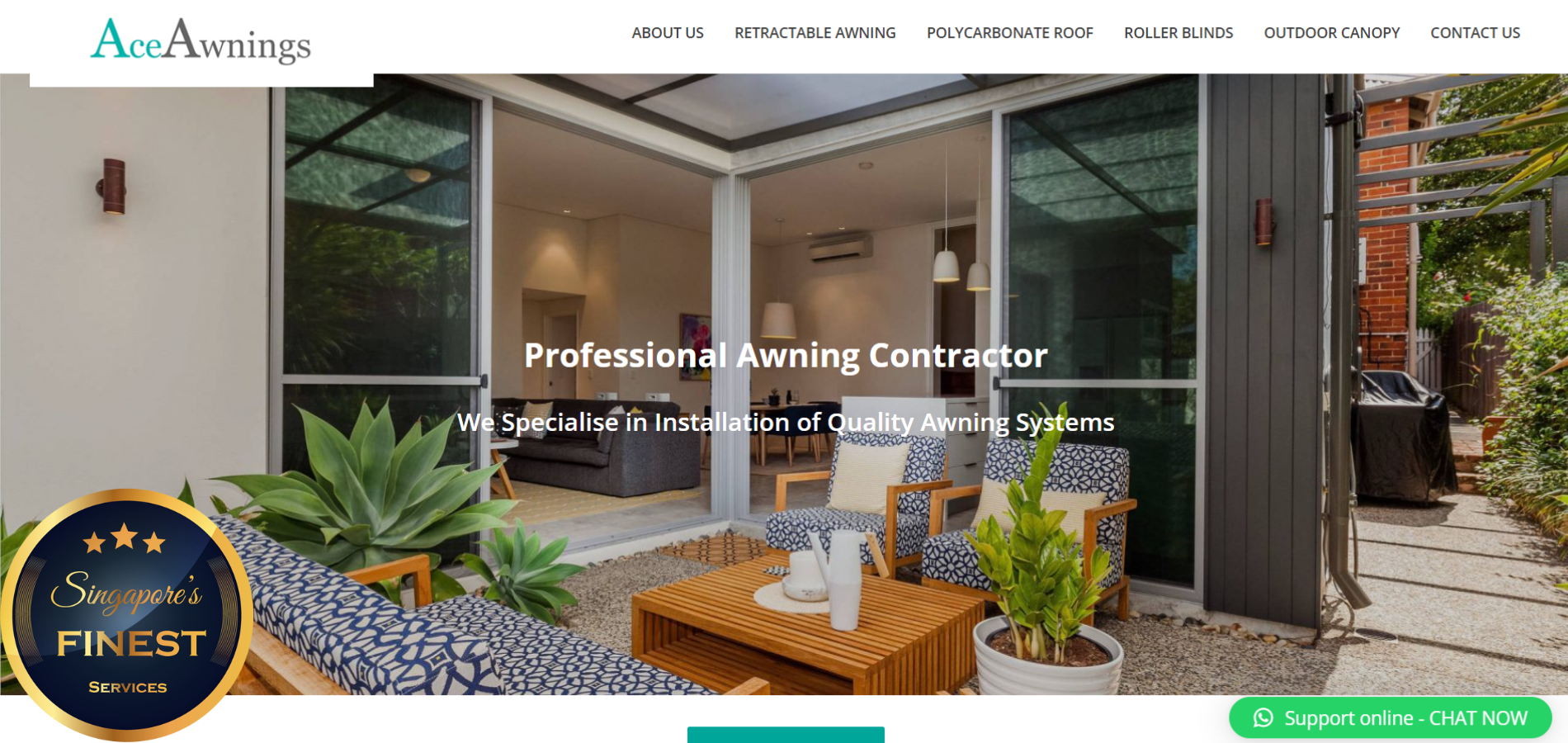 The Finest Awning Installers in Singapore