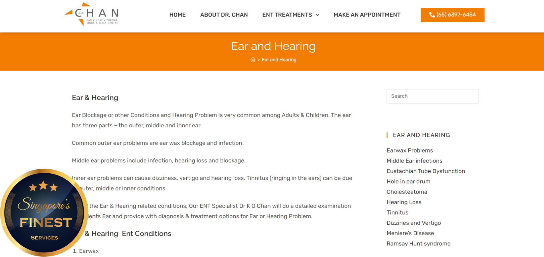The Finest Earwax Removal Clinics in Singapore