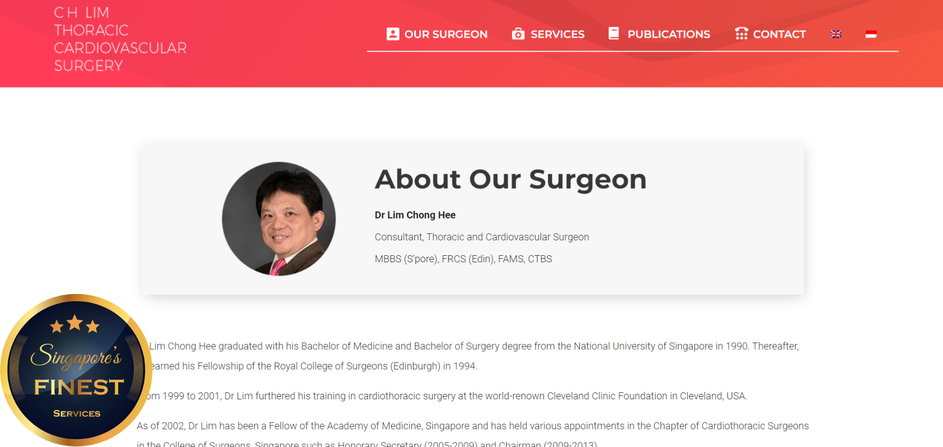 The Finest Heart Surgeons in Singapore