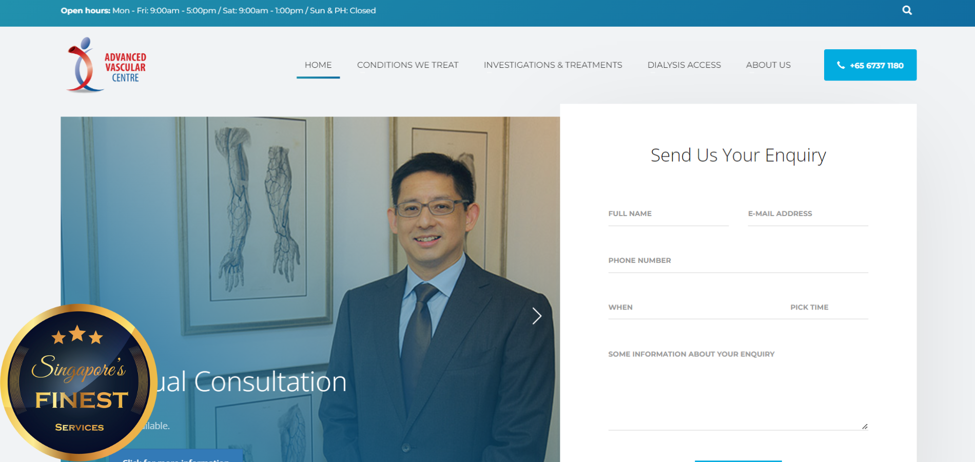 The Finest Vascular Surgeons in Singapore