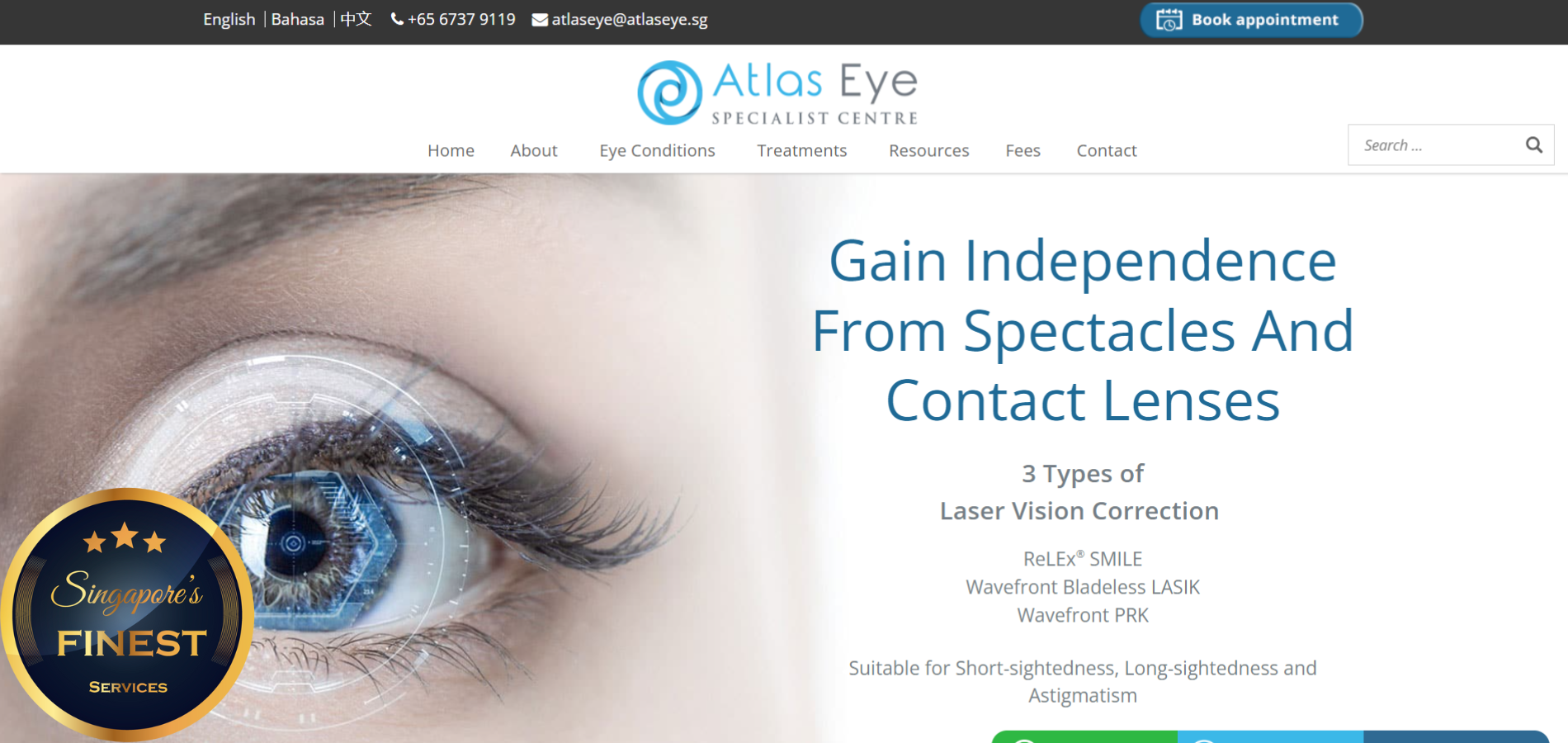 The 10 Finest LASIK Clinics in Singapore