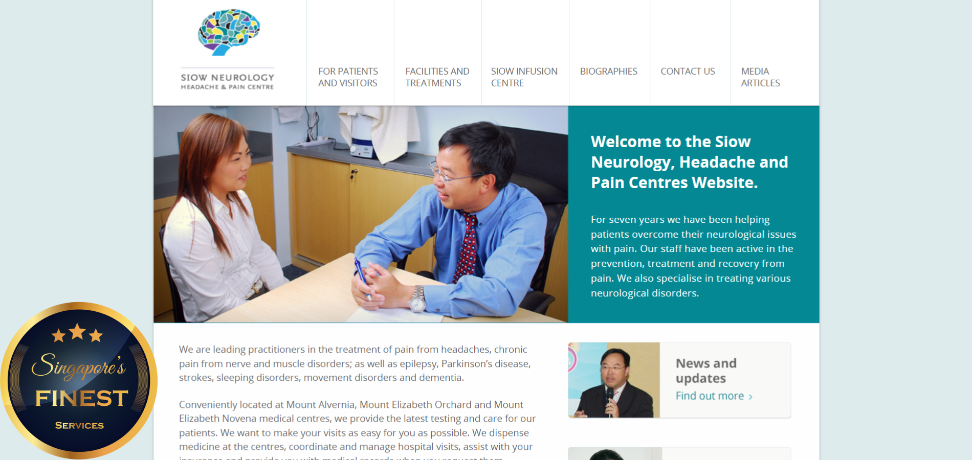 The Finest Neurologist in Singapore