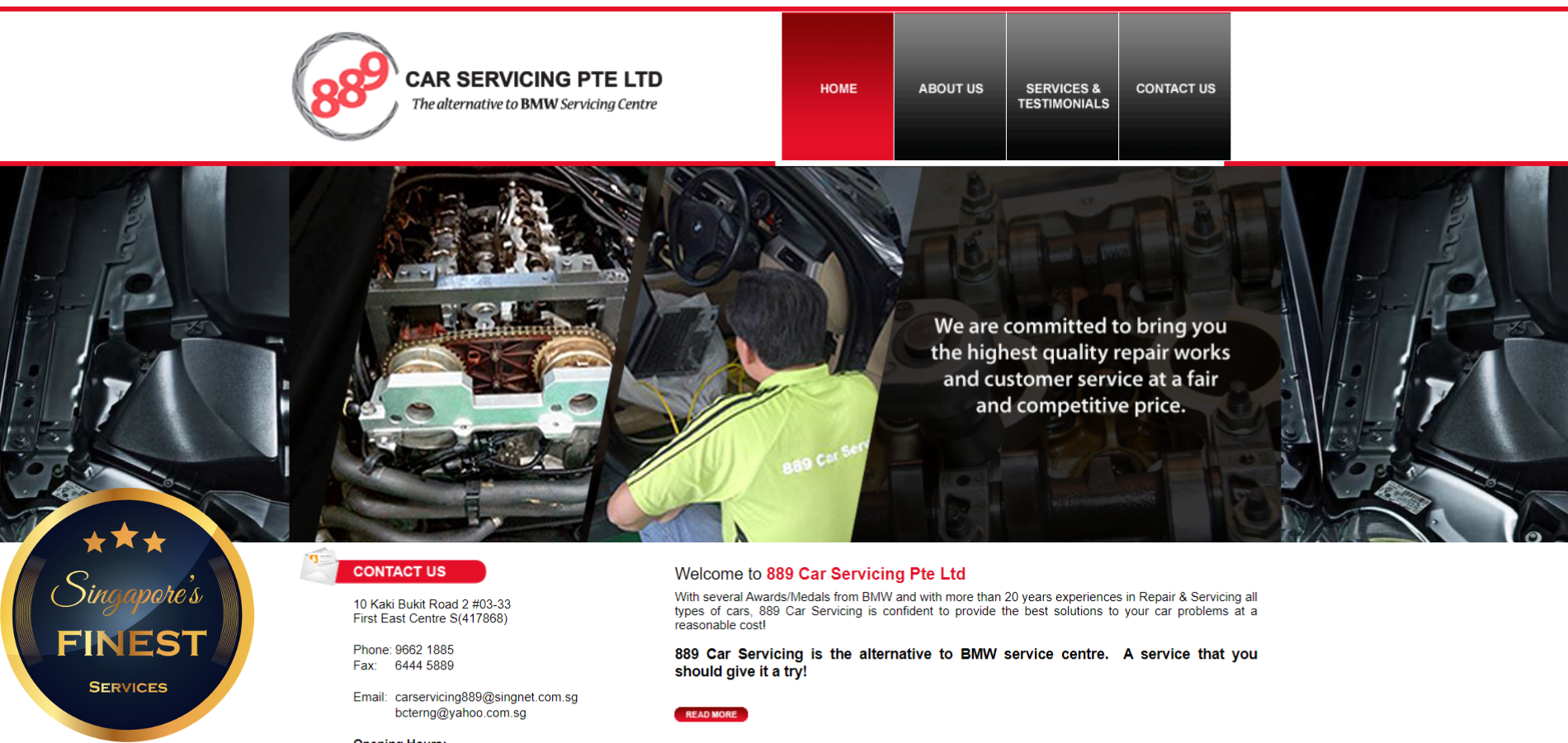 The Finest Car Servicing Center in Singapore