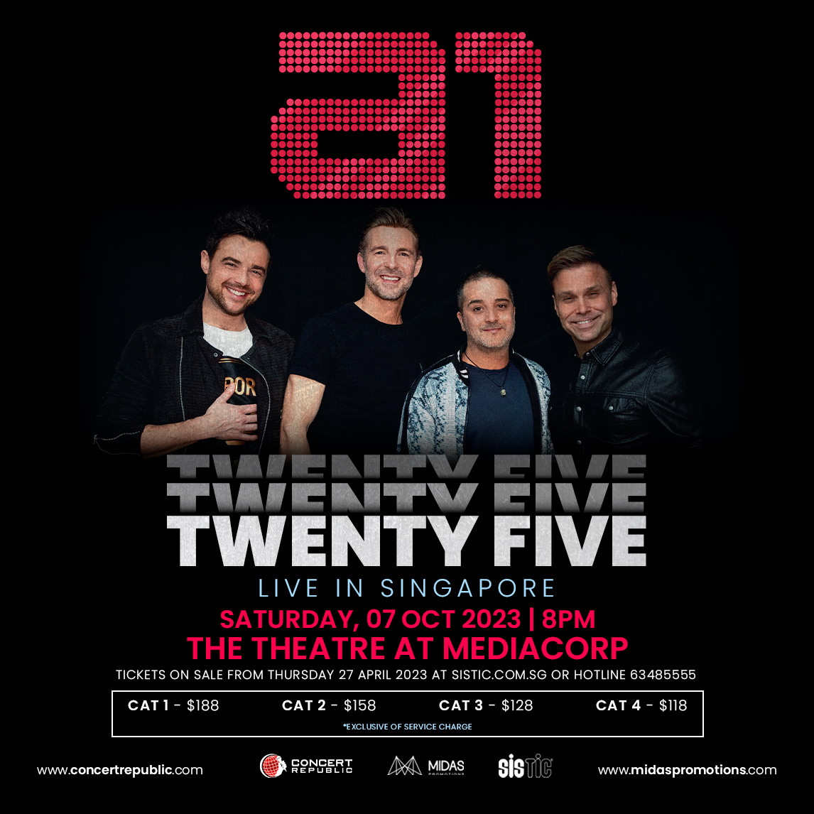 A1 Twenty Five Live in Singapore 2023
