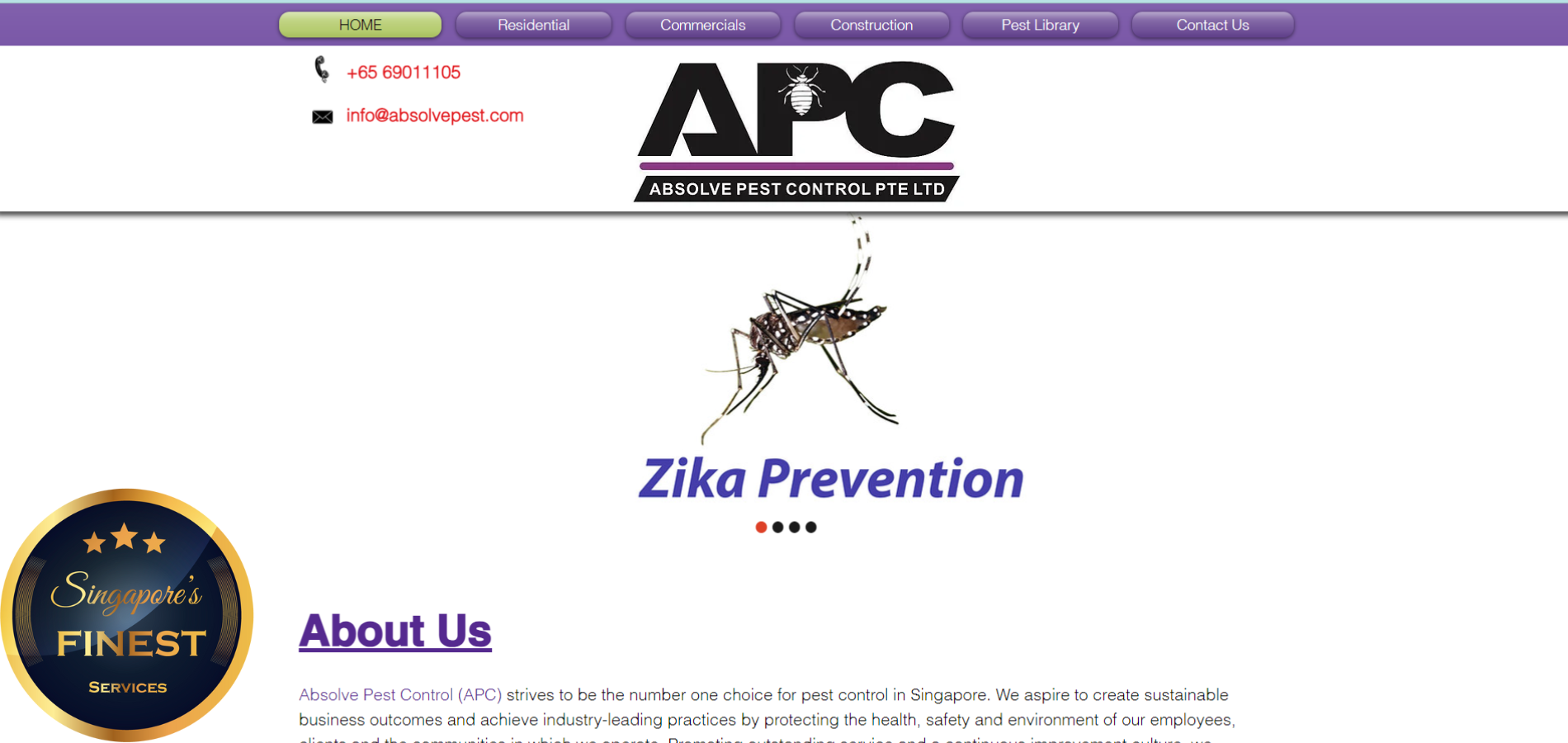 The Finest Pest Control Service in Singapore