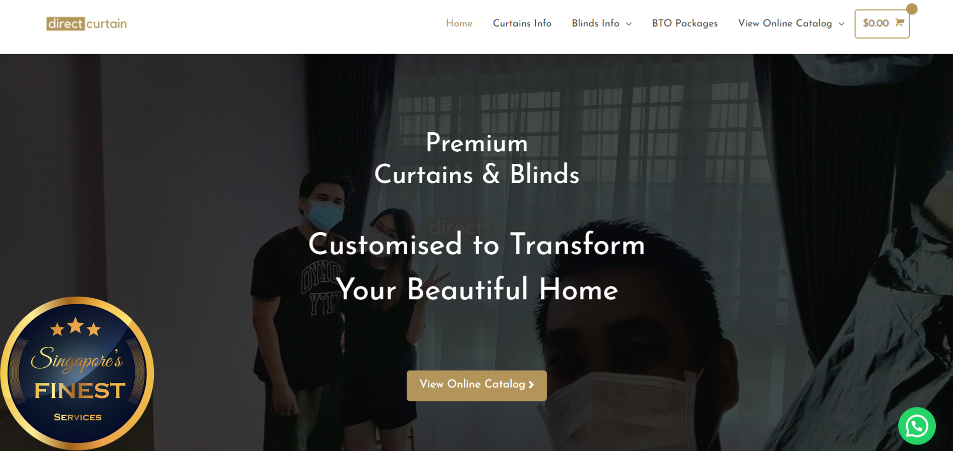 The Finest Curtain Installer in Singapore