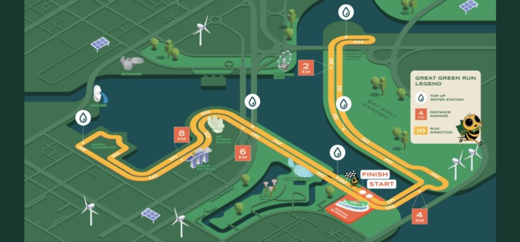 Great Green Run 2023 at Marina Barrage