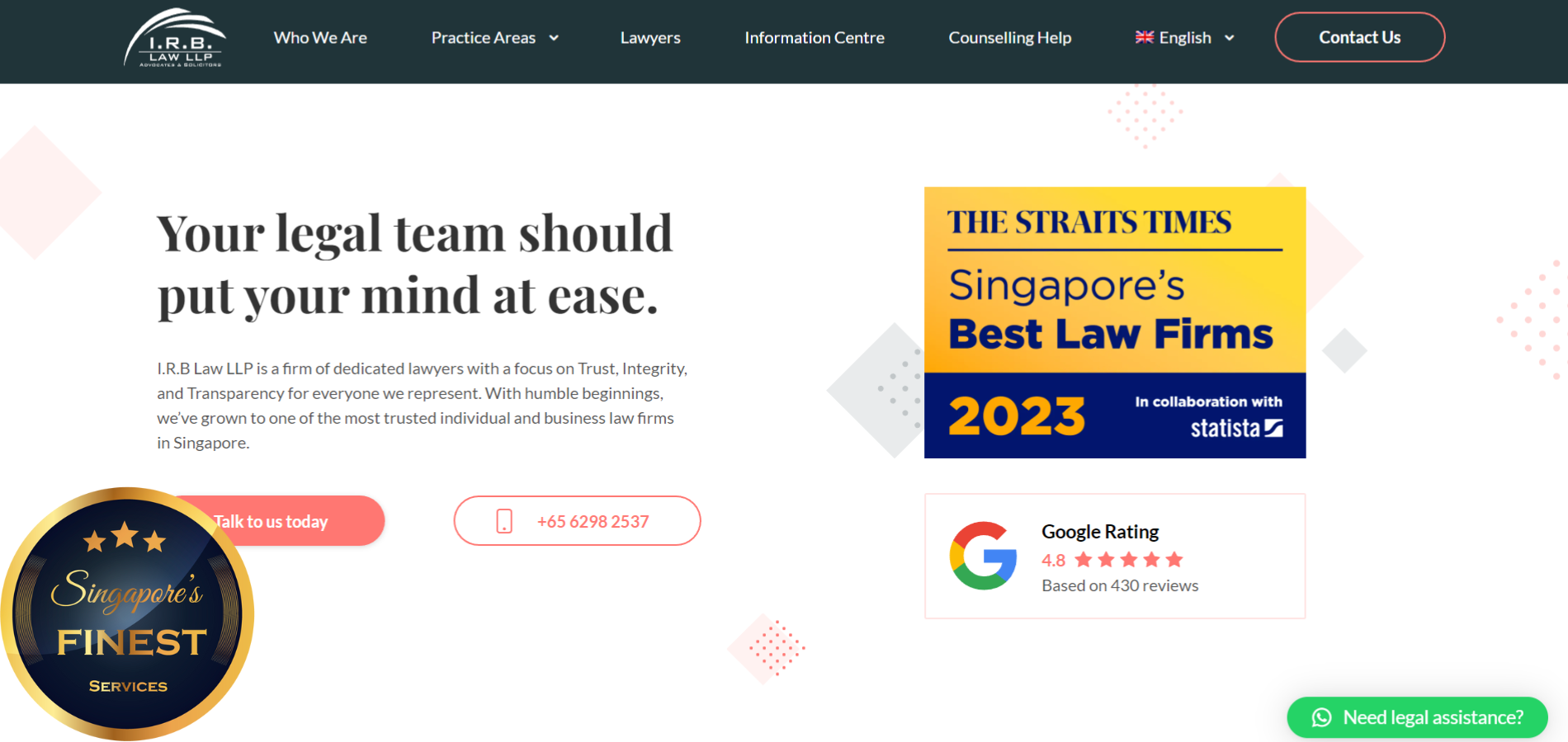 The Finest Law Firms in Singapore