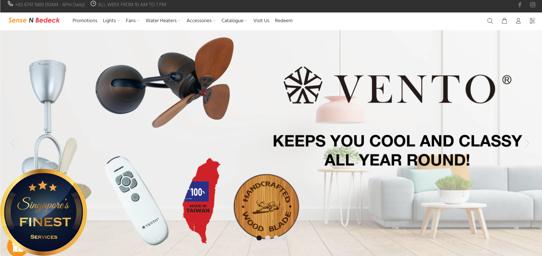 The Finest Ceiling Fan Suppliers in Singapore