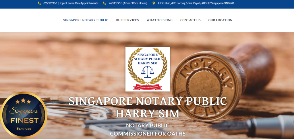 Trustworthy Notary Public in Singapore [2025]