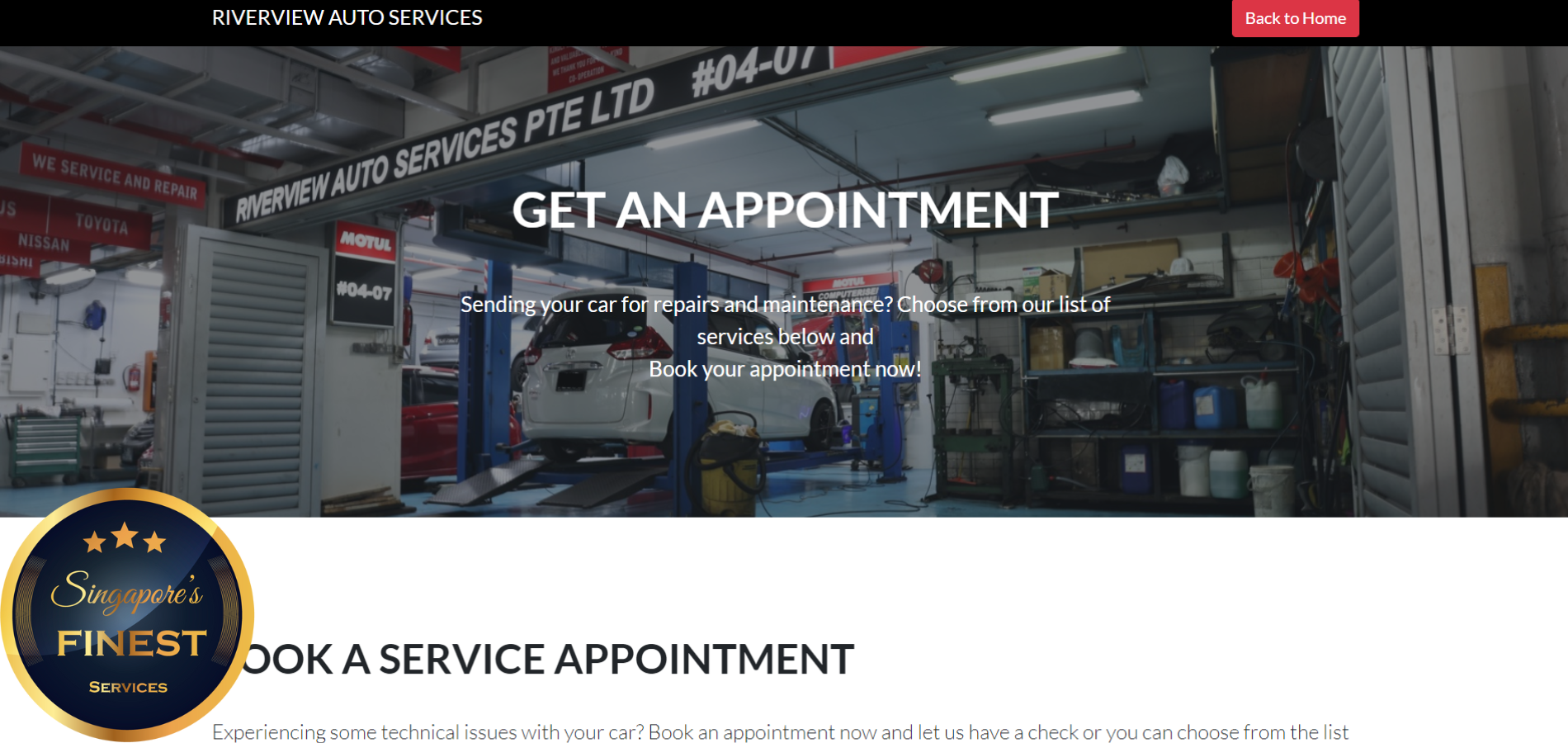 The Finest Car Servicing Center in Singapore