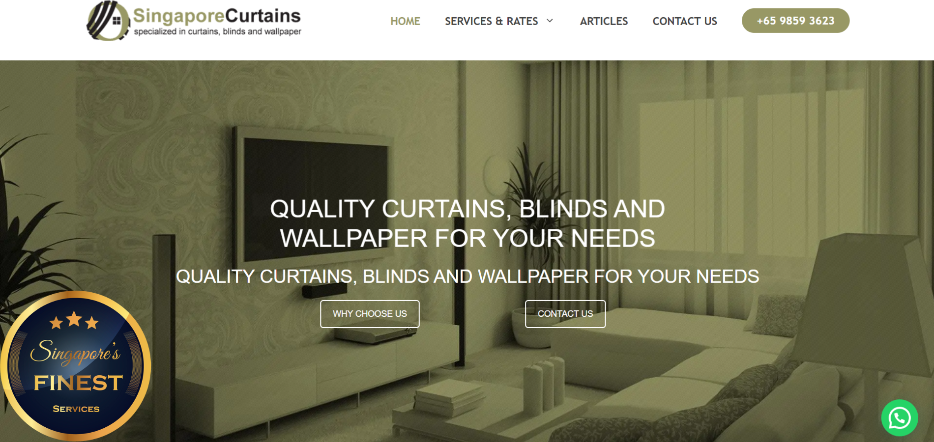 The Finest Curtain Installer in Singapore