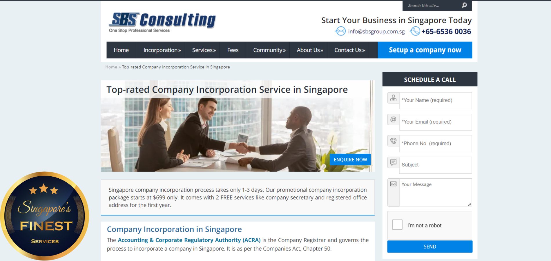SBS Consulting Pte Ltd - Business Consultants in Singapore