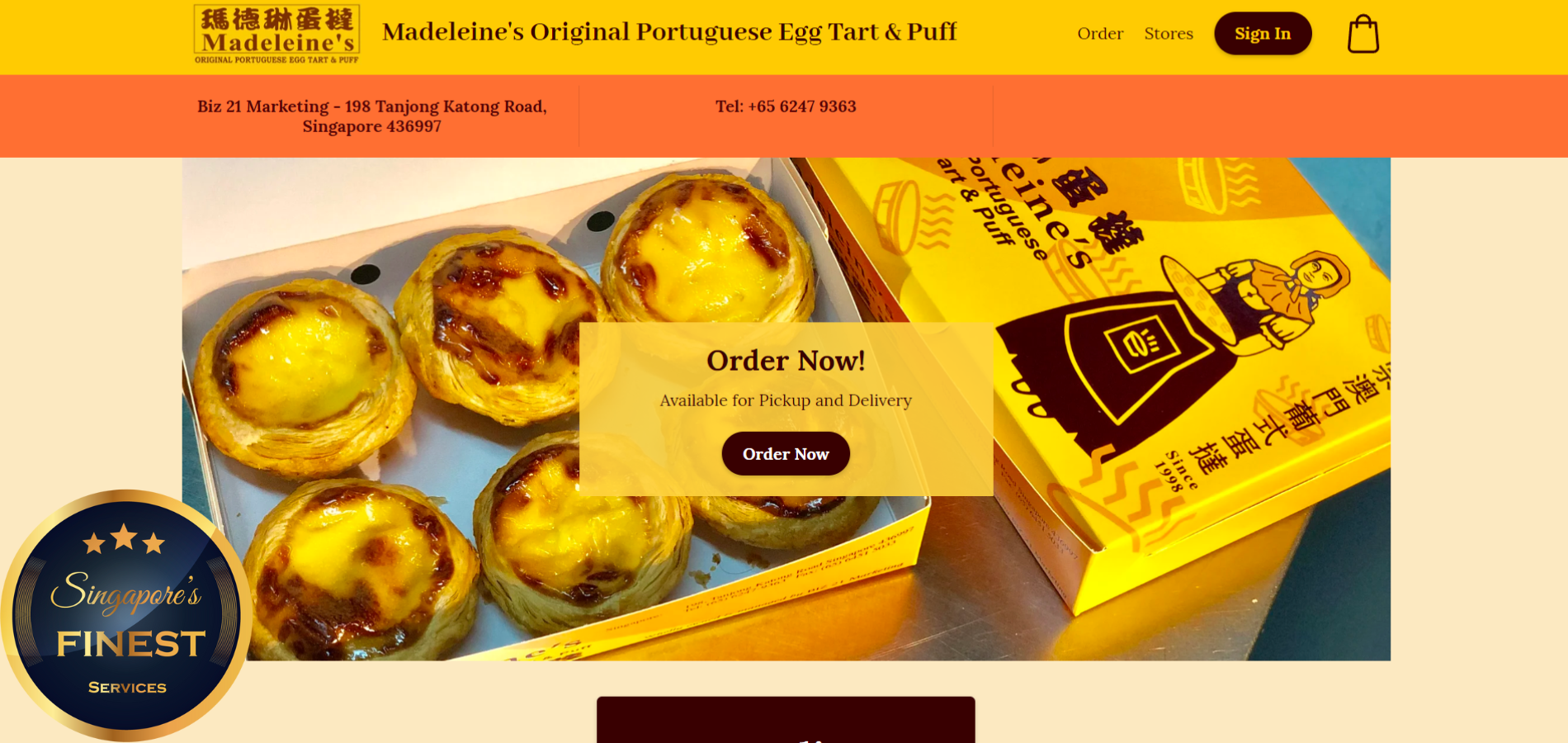 Best Egg Tart In Singapore